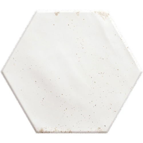 Керамогранит Ribesalbes Хоуп Whите Hеx Матт / Hope White Hex Matt матовый белый PT03152 17,3х15 см