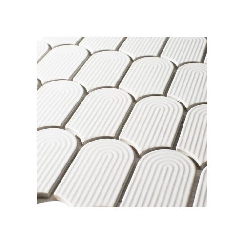 Мозаика Imagine Mosaic Керамик Мозаик / Ceramic Mosaic 85х45 матовая белая KRC1 29,75х28,8 см