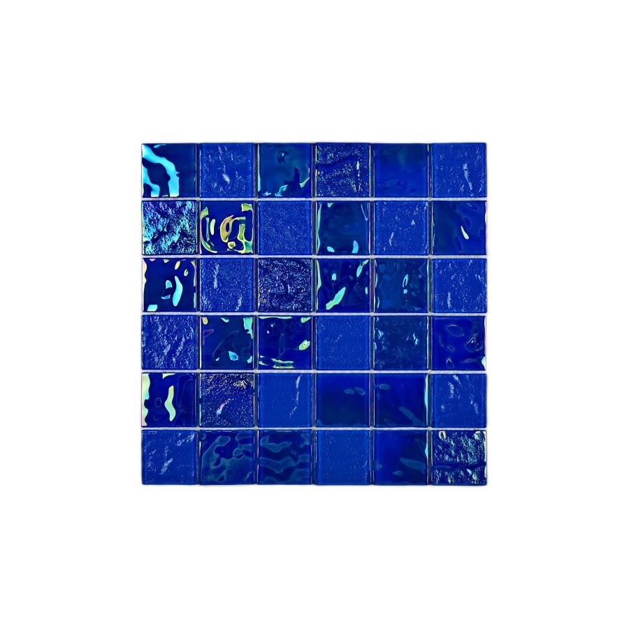 Мозаика Bonaparte Стеклянная мозаика Bondi blue-48 48х48 глянцевая синяя 29,8х29,8 см