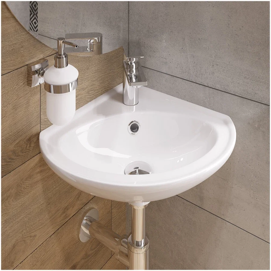 Мини-умывальник Sanita Веер угловой VERSAWB01 44x40.5 см