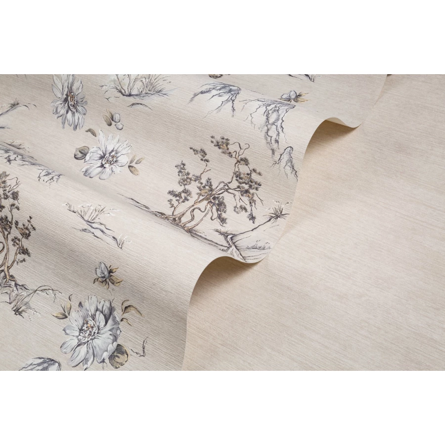 Обои флизелиновые Palitra Life Rusandi бежевые PL72434-12 1,06х10,05 м