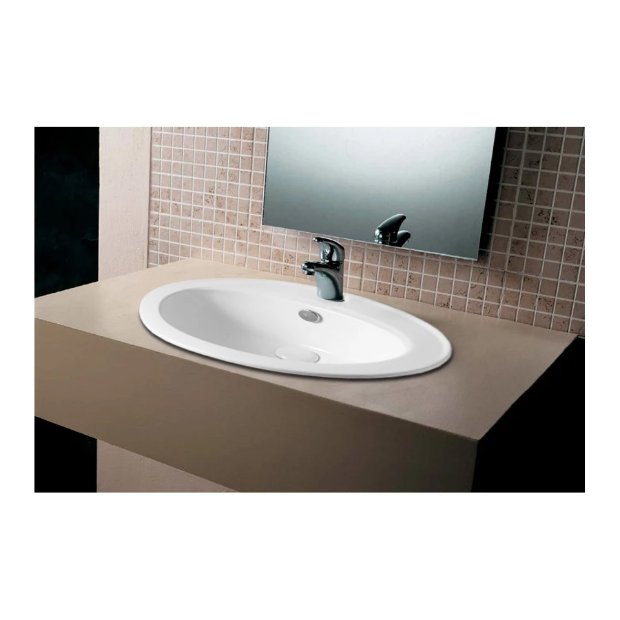 Раковина Azario встраиваемая белая AZ-T808 56,5х47,5х18 см