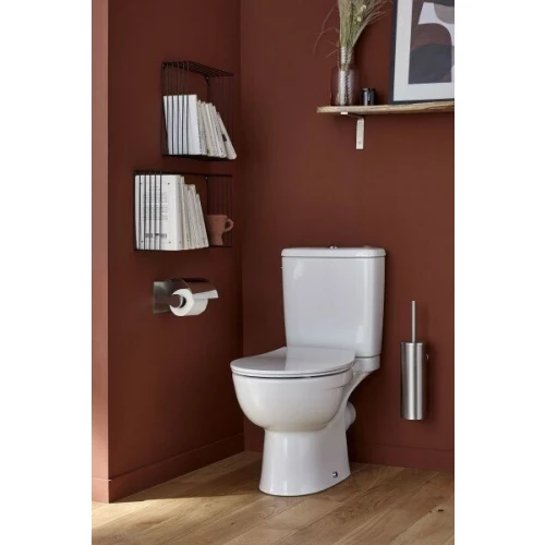 Чаша для унитаза-компакта Jacob Delafon Patio Rimless с горизонтальным выпуском белая UJV102-00