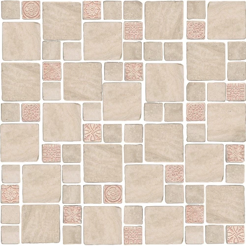 Мозаика Kerama Marazzi Риальто Антика 4 матовая светло-бежевая MBD006 30х30 см