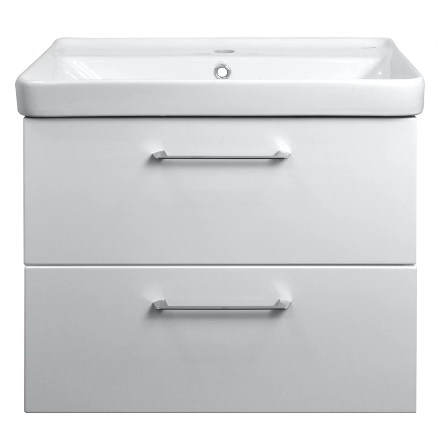 Комплект тумба Azario Ника 70 подвесная с раковиной Monte 70 белый матовый CS00080144 71х47х56 см