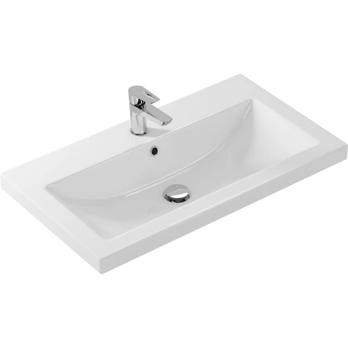 Раковина встраиваемая Cersanit Como um-com80/1 с 1 отв под смеситель белый s-um-com80/1-w