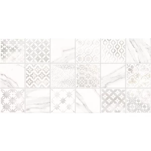 Плитка настенная Alma Ceramica Fresco рельефная глянцевая белая TWU2550FRC17 50х24,9 см