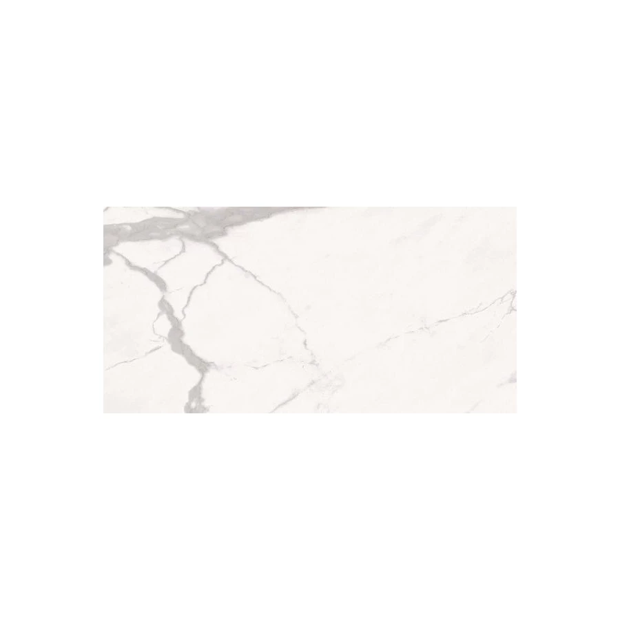 Керамогранит Gani Marble Tiles Marble Statuario Calacatta Pol глянцевый белый D2809BM 120х60 см
