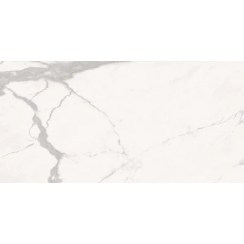 Керамогранит Gani Marble Tiles Marble Statuario Calacatta Pol глянцевый белый D2809BM 120х60 см