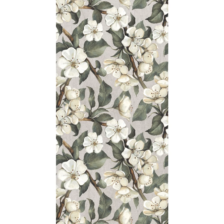 Декор Creanza Corten Grey Decor Shape+Glue Art 3D-глазурь матовый бело-зелёный SH1004-D 120х60 см