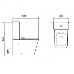 Унитаз напольный безободковый с бачком Aquatek Либра New горизонтальный выпуск тонкое сиденье с механизмом плавного закрывания AQ1263N-00 63х39х82,5 см