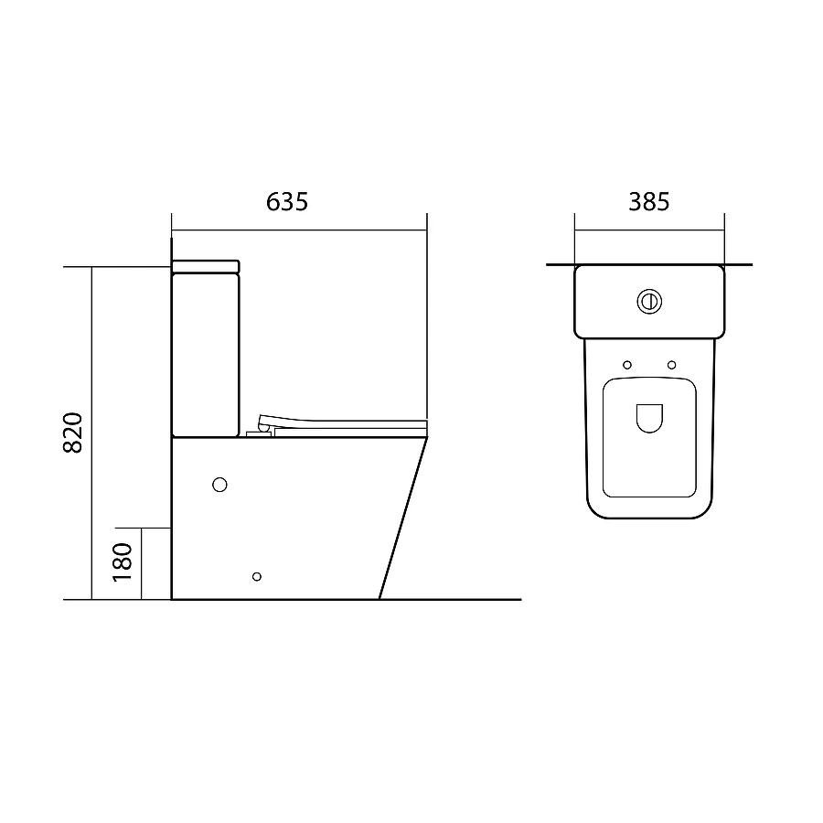 Унитаз напольный безободковый с бачком Aquatek Либра New горизонтальный выпуск тонкое сиденье с механизмом плавного закрывания AQ1263N-00 63х39х82,5 см