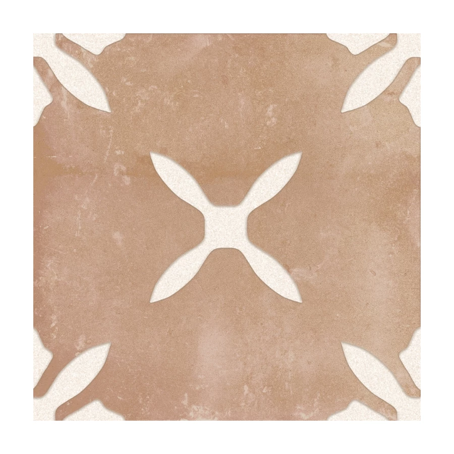 Керамогранит Harmony Peronda Pangea Clay Flower LT матовый бежевый 3386040802 22,3х22,3 см