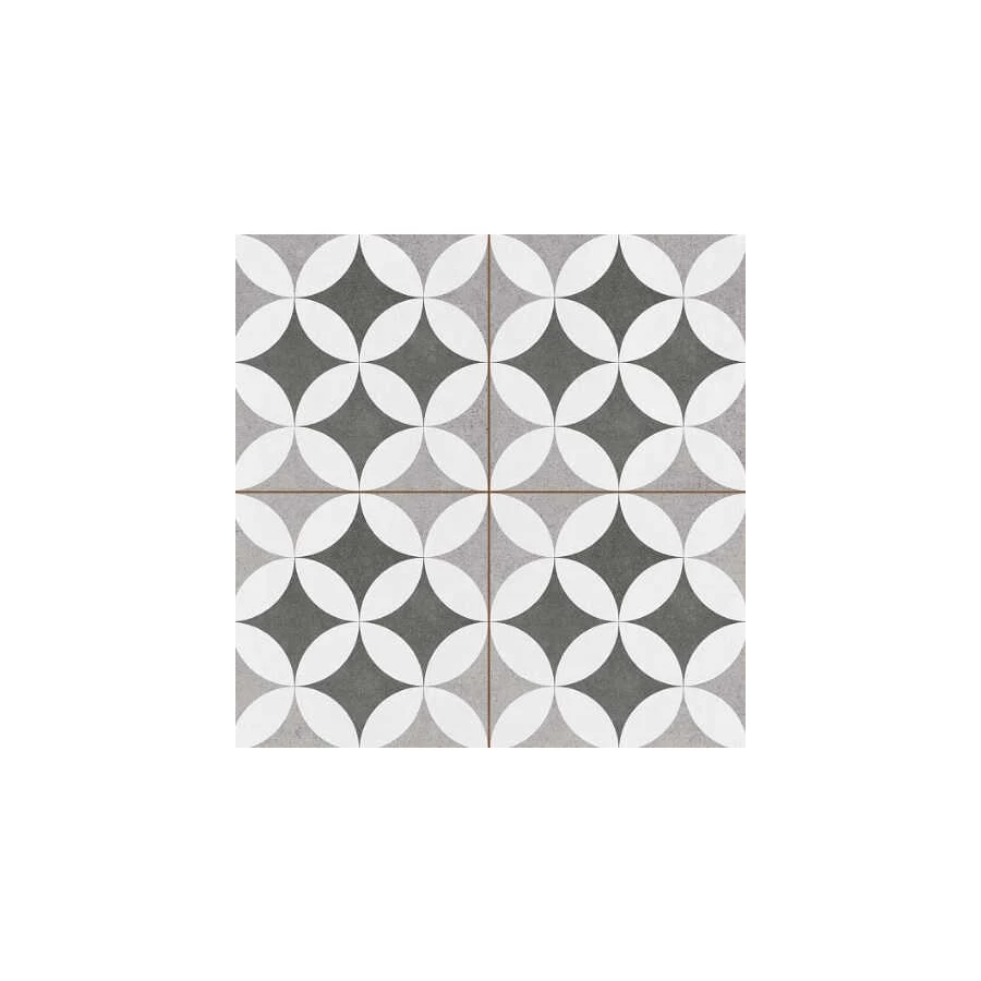 Плитка напольная Kerlife Hydraulic Hester Silver HYD_HS_SL серый 45*45 см