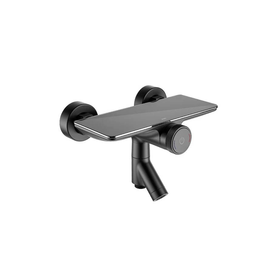 Смеситель для ванны Iddis Shelfy с управлением Push Control SHEBLBTi02WA черный матовый