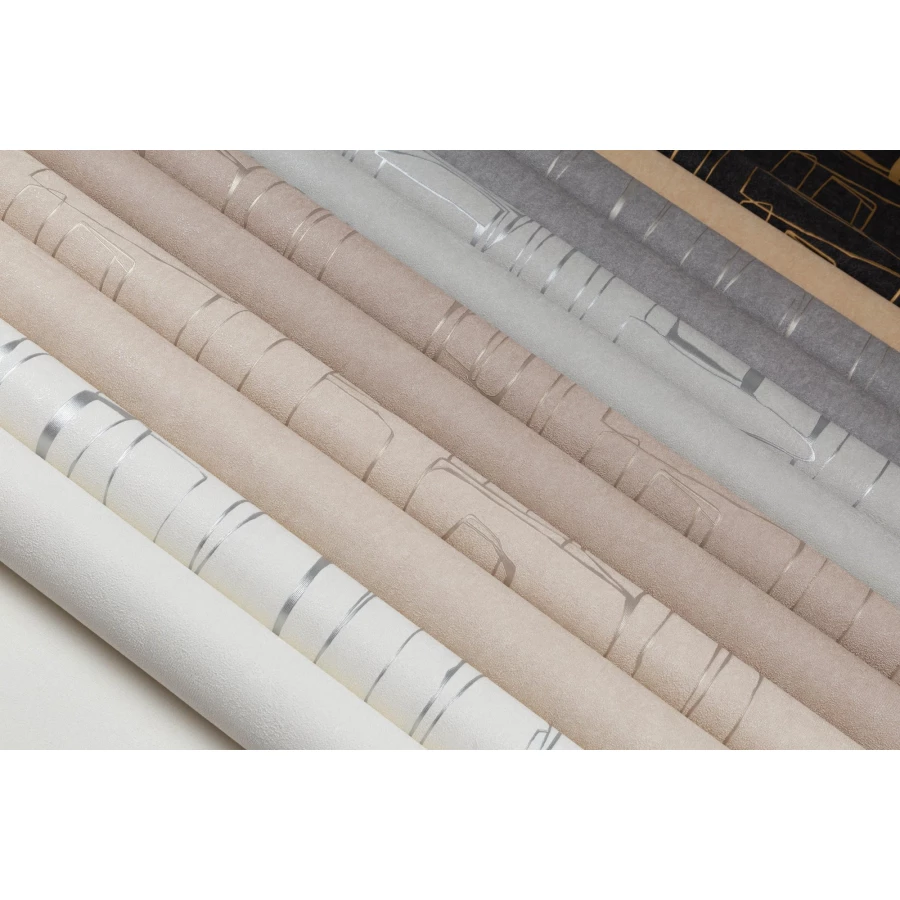 Обои флизелиновые VOG Collection П Essen белые VV72231-11 1,06х10,05 м