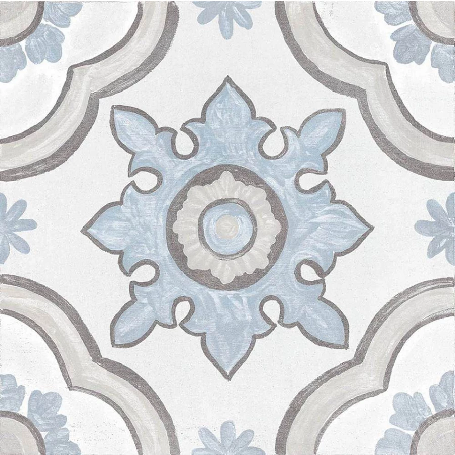 Керамогранит Cifre Adobe Basma Decor White Mate многоцветный 20x20 см