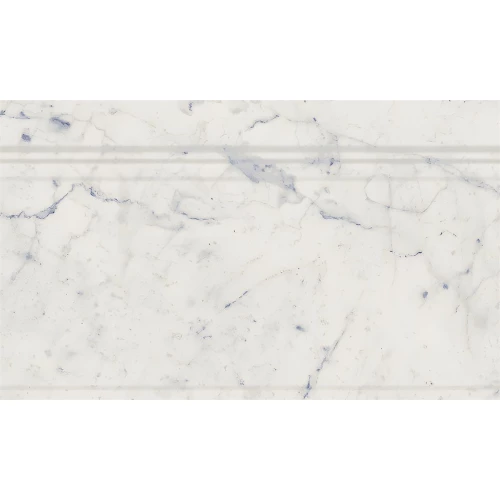 Бордюр Italon Шарм Экстра Каррара Альцата / Charme Extra Carrara Alzata глянцевый белый 600090000444 25х15 см