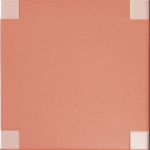 Керамогранит Mutina Хомаге Дот Пеач / Homage Dot Peach матовый розовый 15х15 см