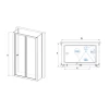 Душевой уголок RGW CL-41 P CL-21 + 2Z-12 Прозрачное 04094198-11P 90х80 см