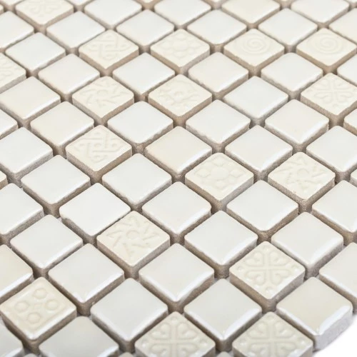 Мозаика Bonaparte Керамическая мозаика Aspen 15х15 глянцевая белая 30х30 см