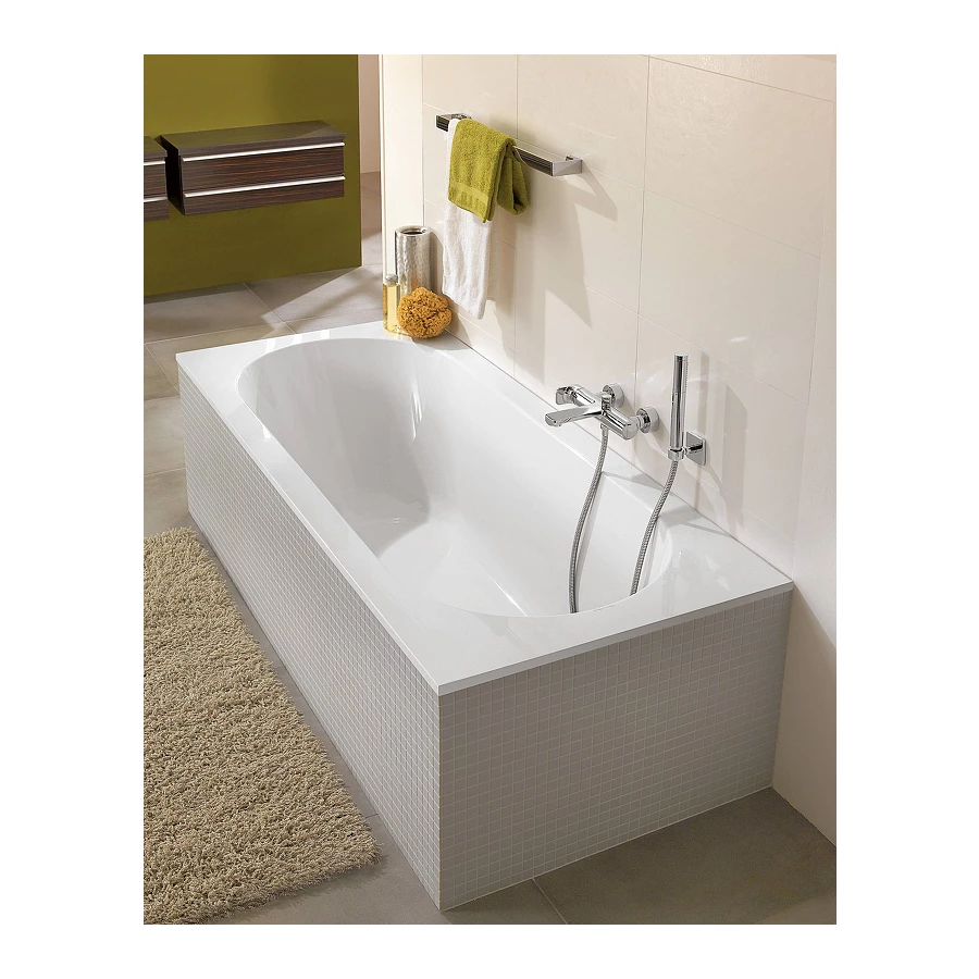 Квариловая ванна Villeroy&Boch Oberon UBQ170OBE2V-01 170x75 см