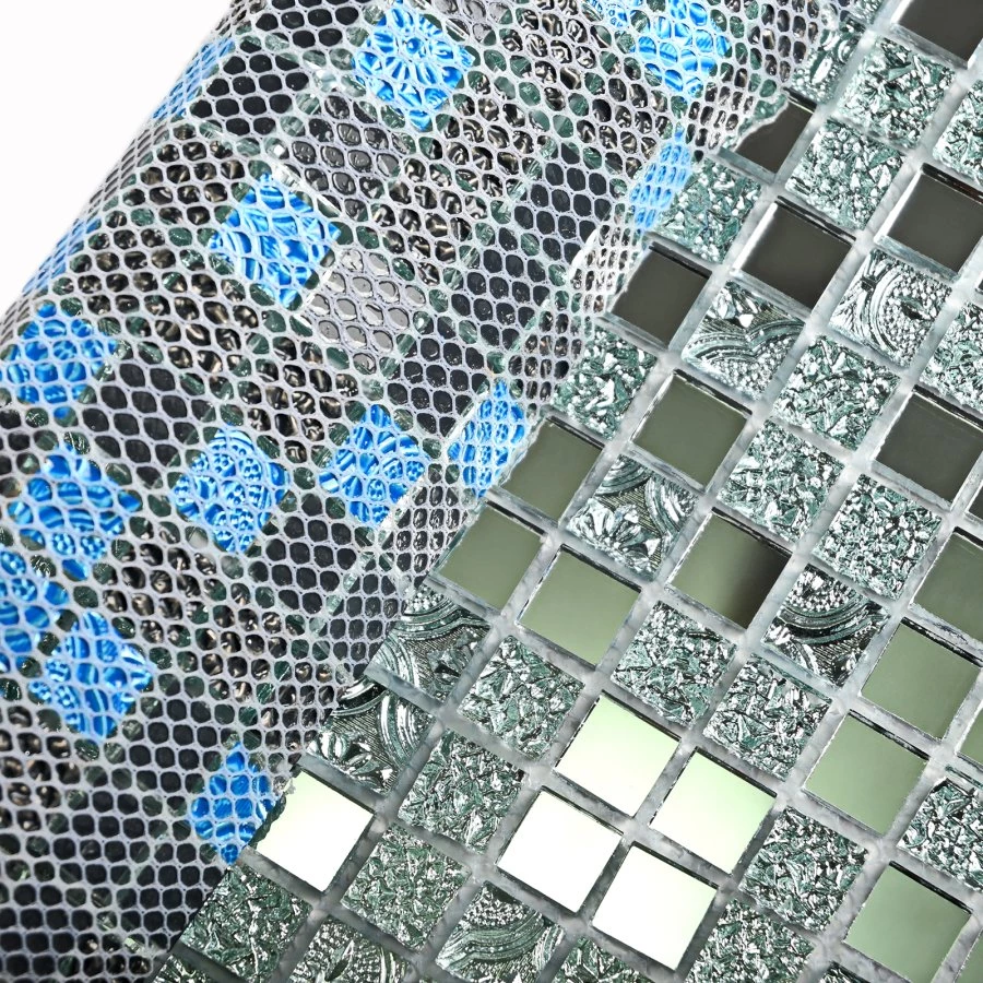 Мозаика Bonaparte Стеклянная мозаика Mirror 15х15 зеркальная глянцевая серебряная 30х30 см