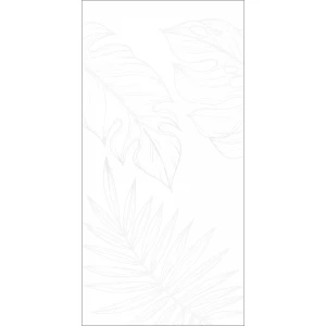 Керамогранит Global Tile Lavina ботаника матовый белый GT1206016603MDR2 120х60 см