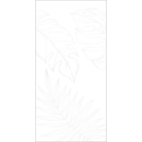 Керамогранит Global Tile Lavina ботаника матовый белый GT1206016603MDR2 120х60 см