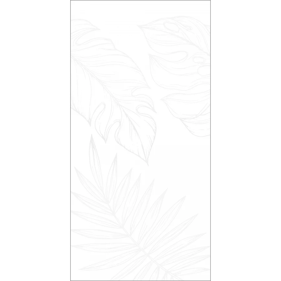 Керамогранит Global Tile Lavina ботаника матовый белый GT1206016603MDR2 120х60 см