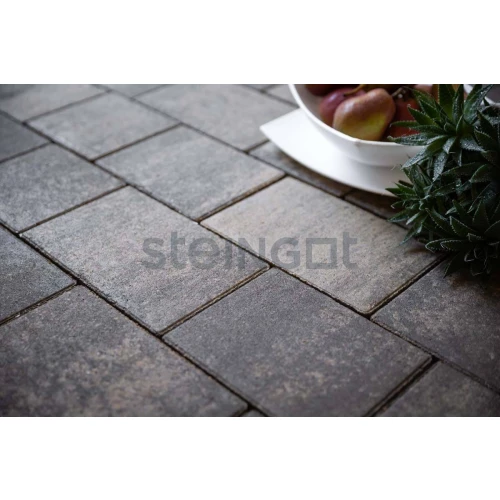 Тротуарная плитка Steingot Новый город Штайн Блэк Серая 24802 40 мм