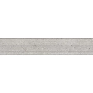 Бордюр Kerama Marazzi Риккарди серый светлый матовый структура обрезной BLF010R 40x7,3 см