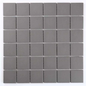 Мозаика Bonaparte Керамогранитная мозаика Arene graphite 48х48 матовая серая 30,6х30,6 см