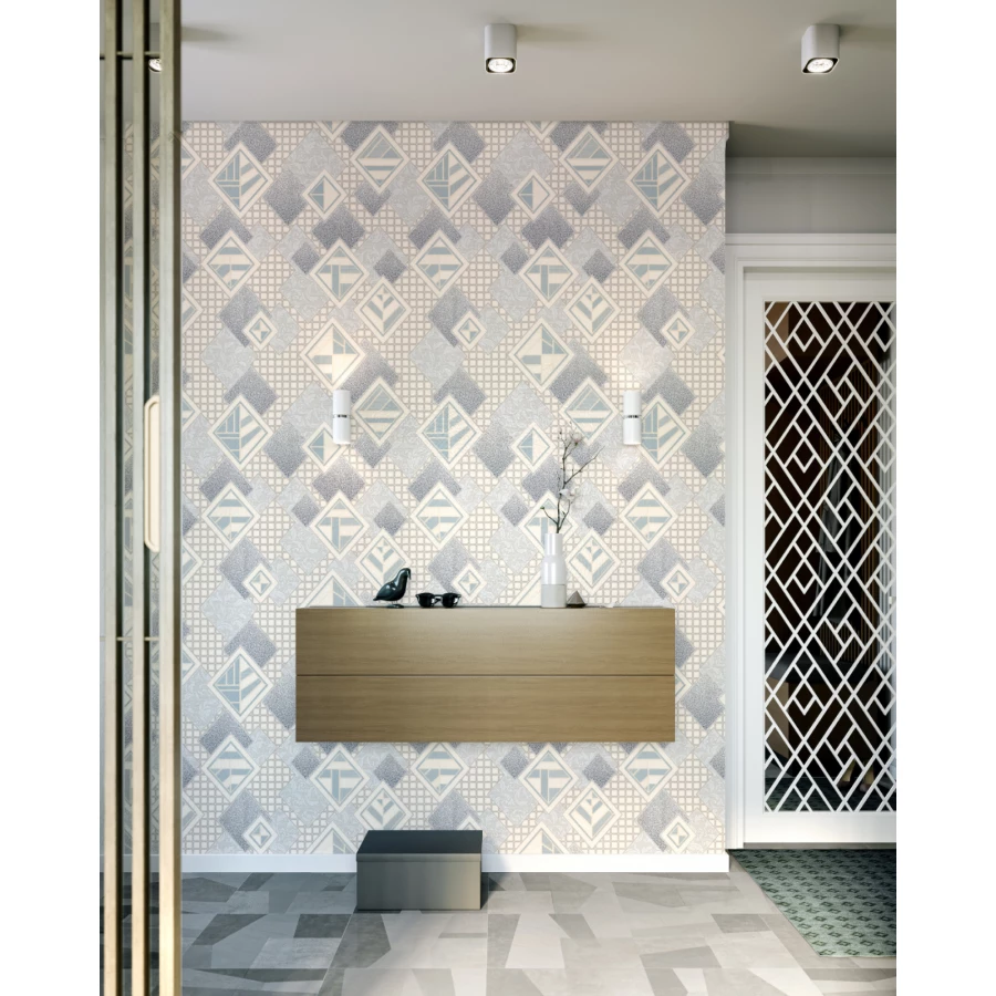 Обои бумажные Palitra Home HomeColor Puzzle серые HC11041-14 0.53х10.05м