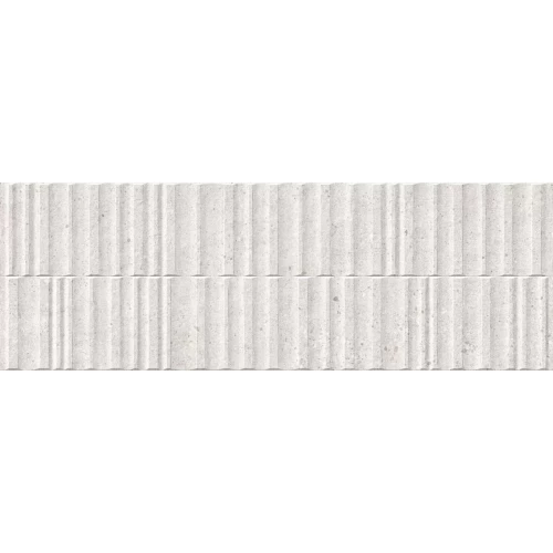 Плитка настенная Peronda Manhattan Wall Manhattan Silver Wavy SP R матовая серая 5087840298 100х33,3 см