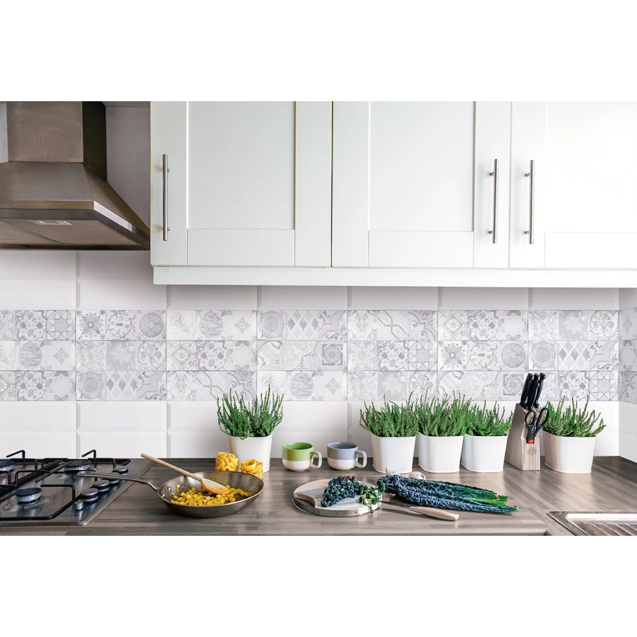 Плитка настенная Monopole Antique gris brillo bisel 30х10 см