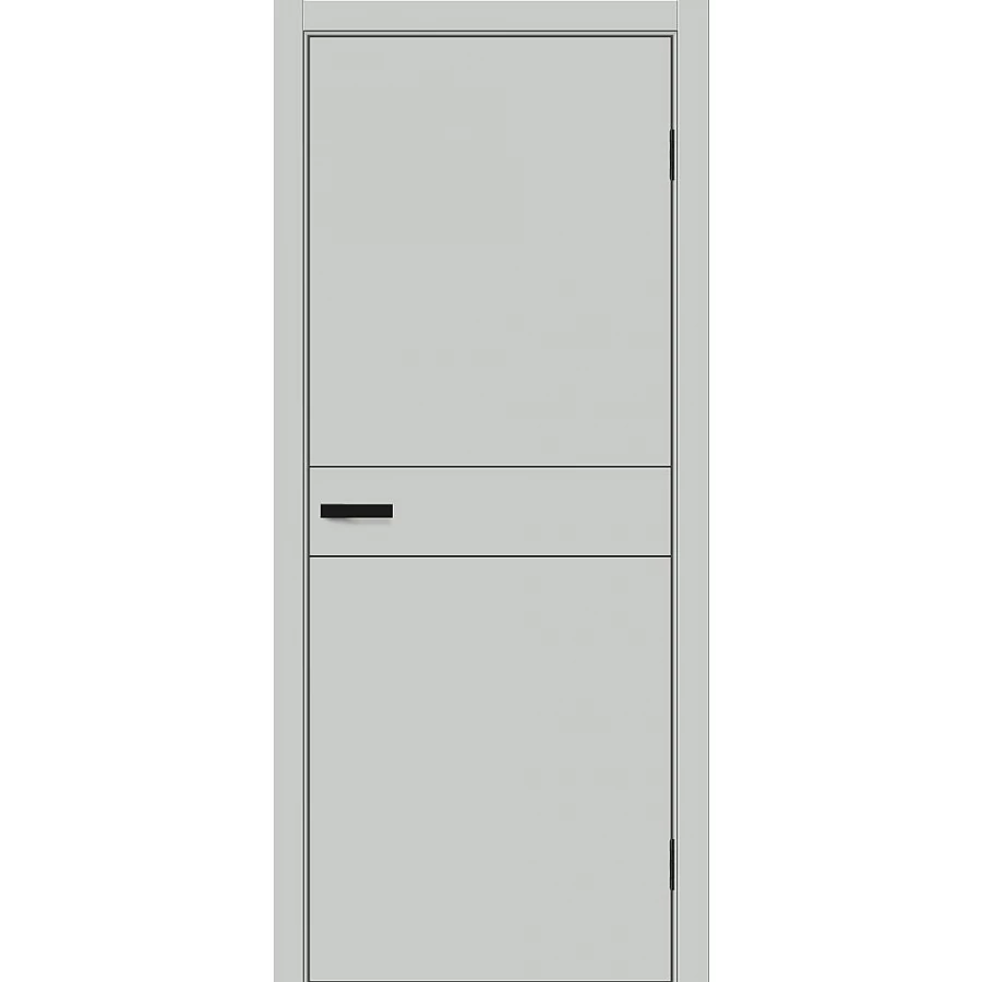 Межкомнатная дверь Bravo Браво-0.24 П 230x80 экошпон Bravo A полотно глухое цвет Grey Silk