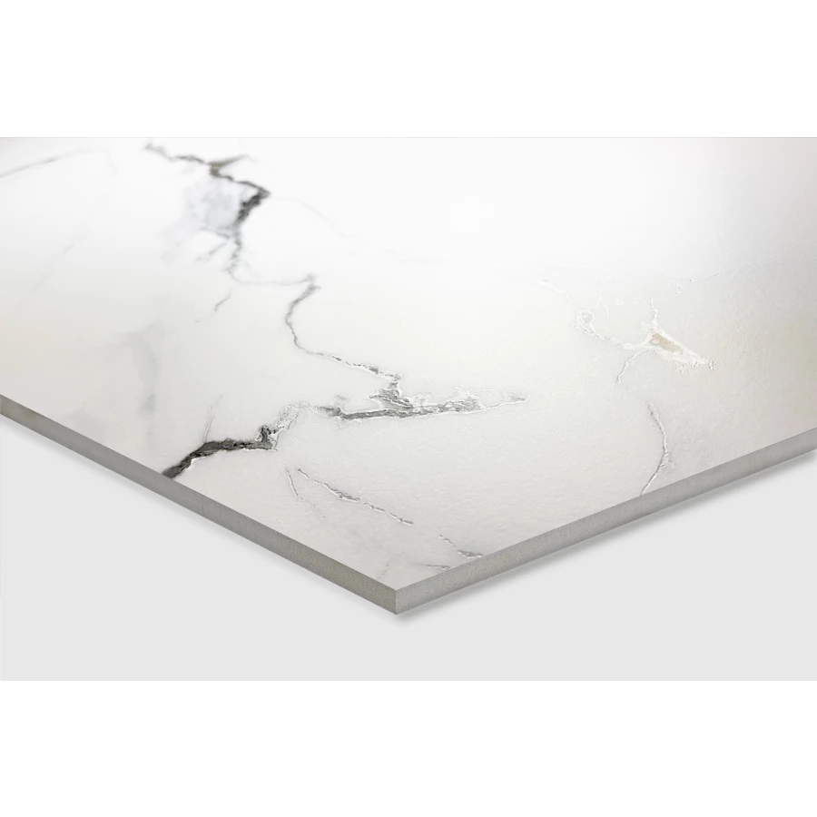 Керамогранит Creanza Galaxy Statuario Carving белый CZ-CR03-B 160х80 см