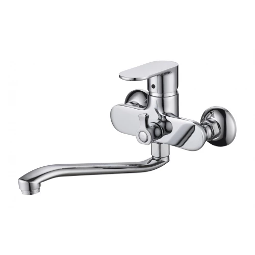 Смеситель для ванны с душем D&K Rhein.Speyer длинный излив хром DA1313341