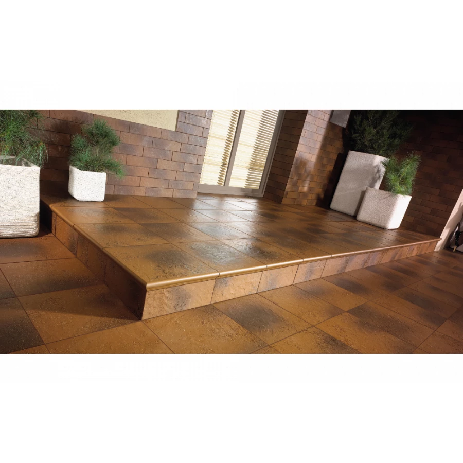 Капинос Paradyz Semir Beige kapinos stopnica prosta B1a матовый бежевый 33х30 см