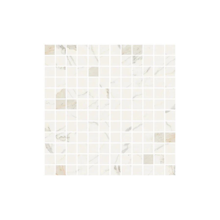 Мозаика Fioranese Ceramica Marmorea Mosaico 2,5x2,5 Bianco Calacatta KL mm2ms1l 30x30 см