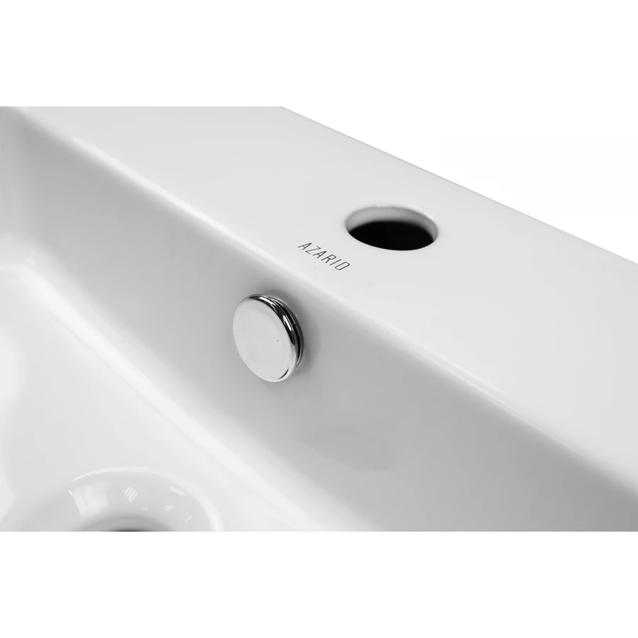 Раковина накладная Azario квадратная белый глянец AZ-2257 41х41х12.5 см