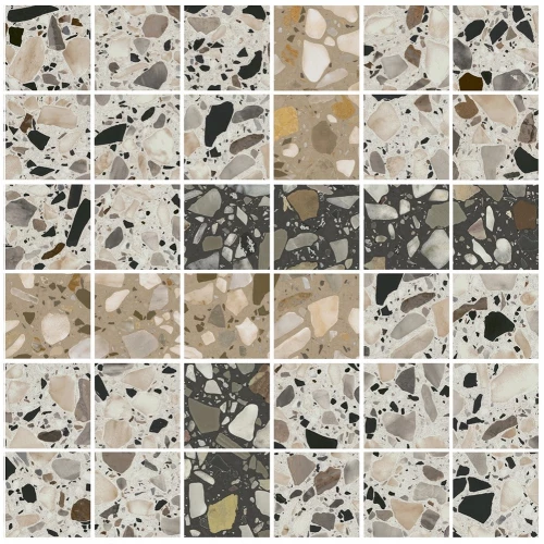 Керамогранит Kerama Marazzi Бричиола 2 Декор мозаичный полуглянцевый коричневый SG6532/MM 30x30 см