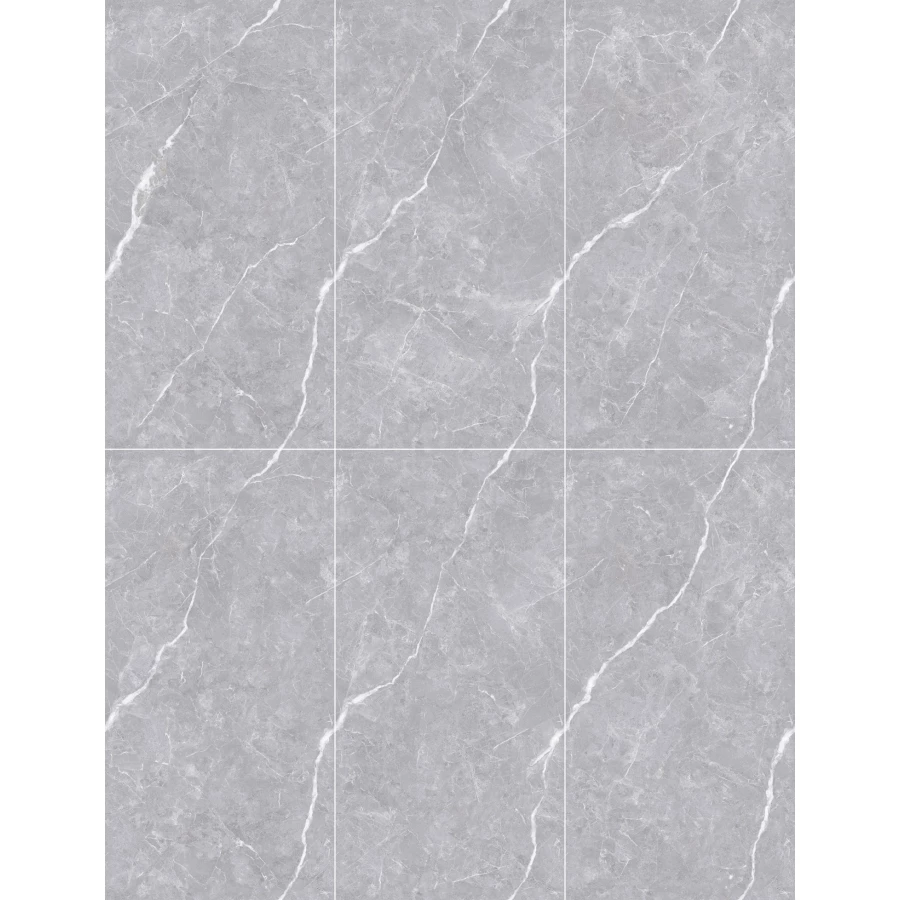 Керамогранит Realistik Luanda Polished Silver Carving серый 120x60 см