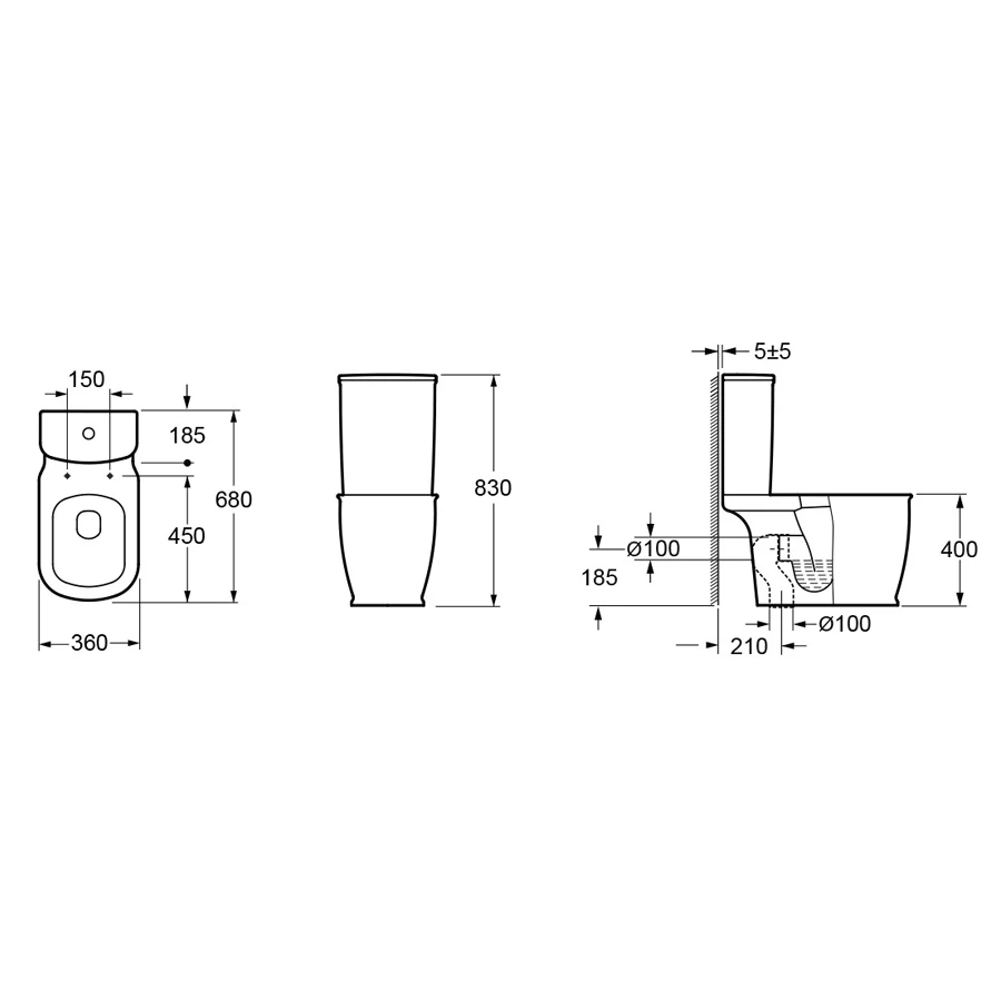 Чаша напольного унитаза Lavinia Boho Bell Pro 33012020