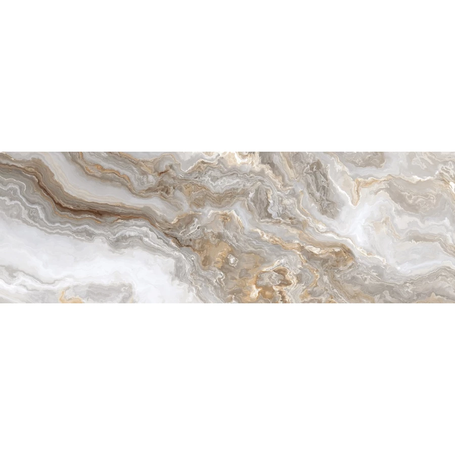 Плитка настенная Primavera Hypnose Grey B glossy GL10B 90х30 см