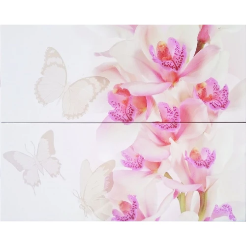 Панно Mosplitka Орхидея белая (компл. из 2-х шт.) 40х50 см