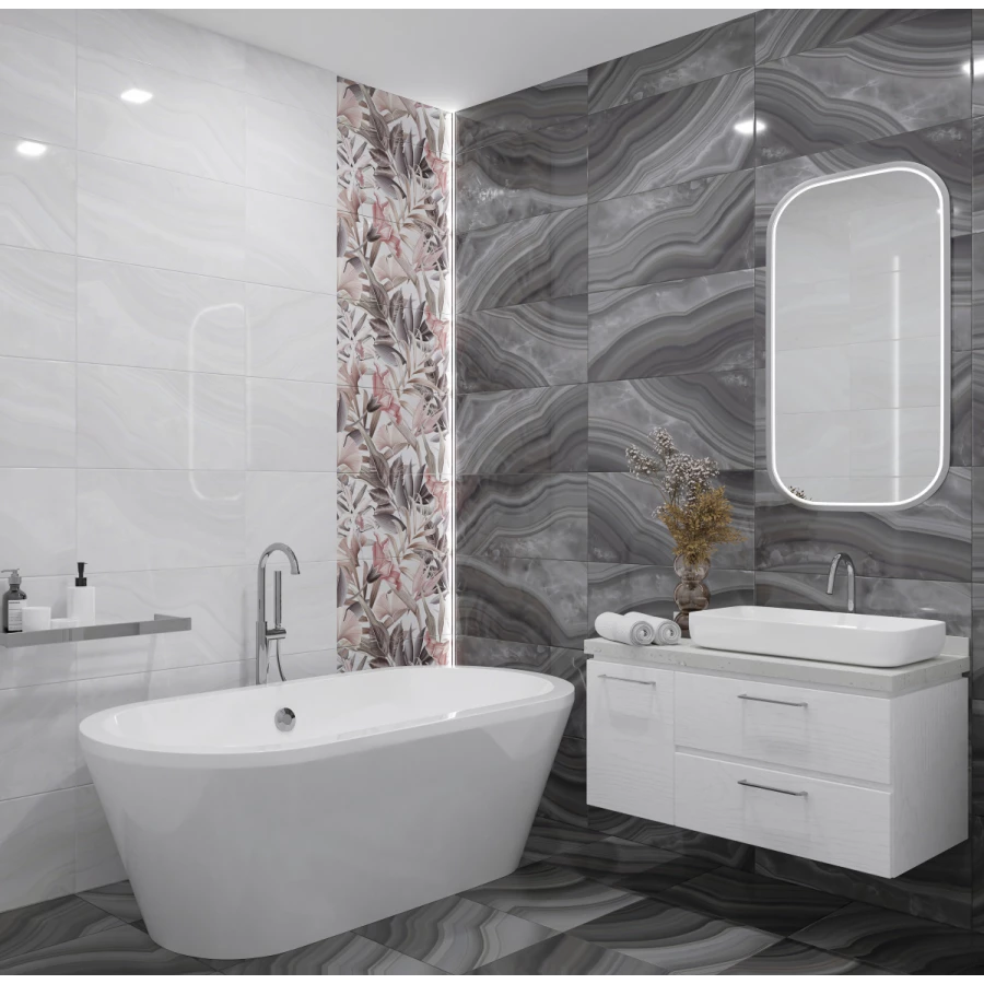 Плитка настенная Azori Acate Flora 1 00-00108403 63х31,5 см