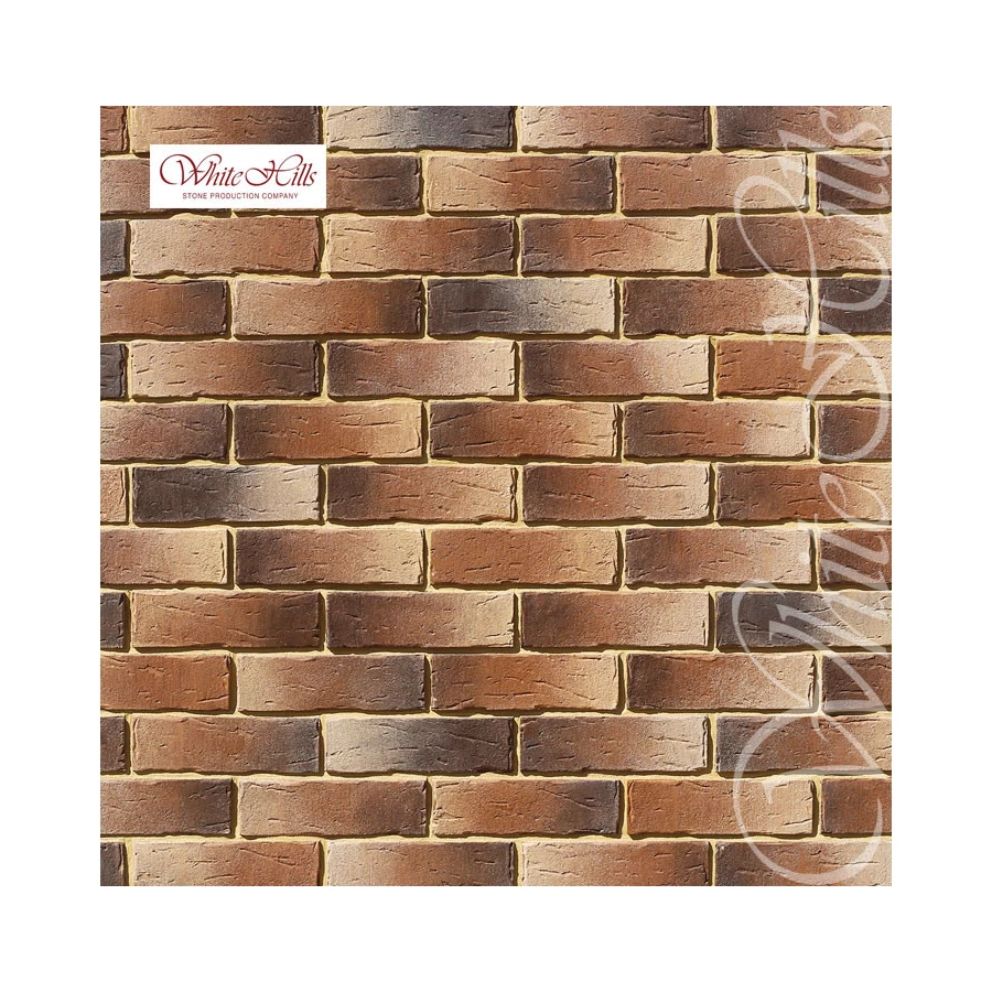 Плитка под кирпич White Hills Сити Брик 378-40 24х7х1,0-1,3 см