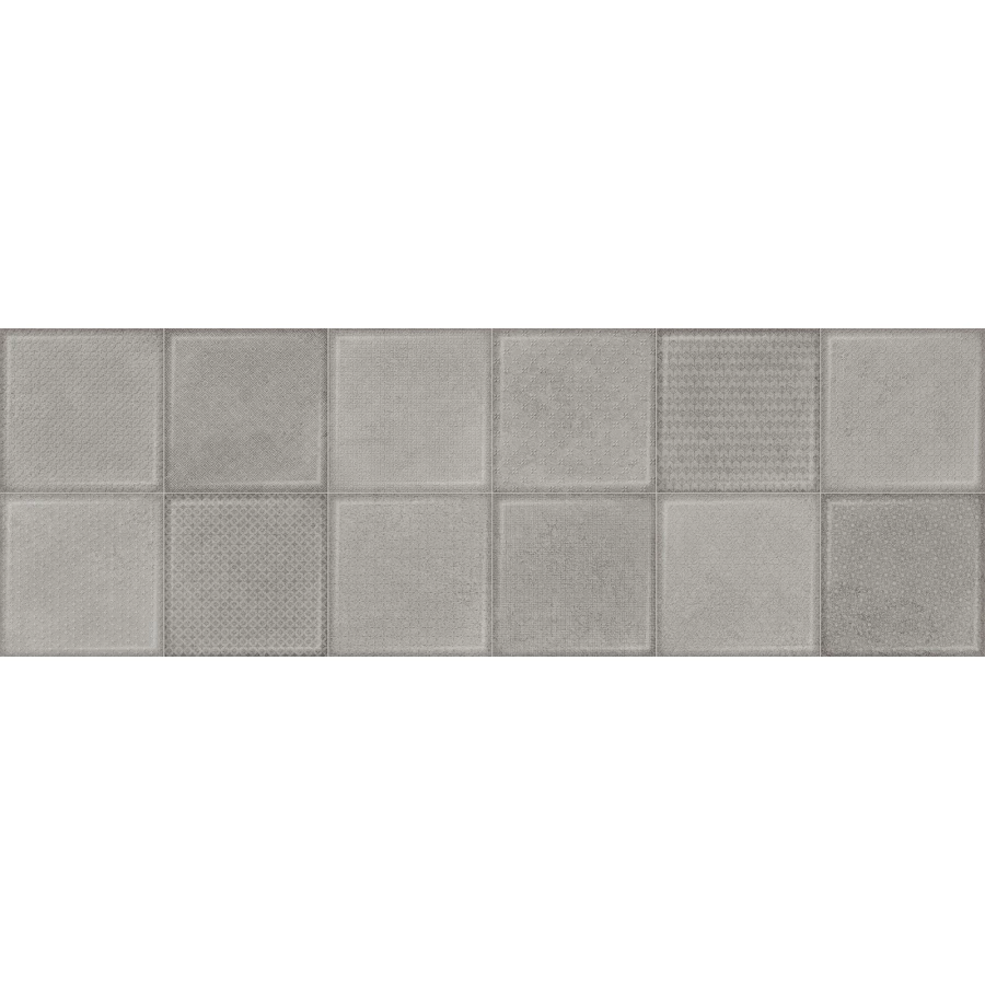 Плитка настенная ALMA Ceramica Cube матовая серая TWU3090CUB70R 90х30 см